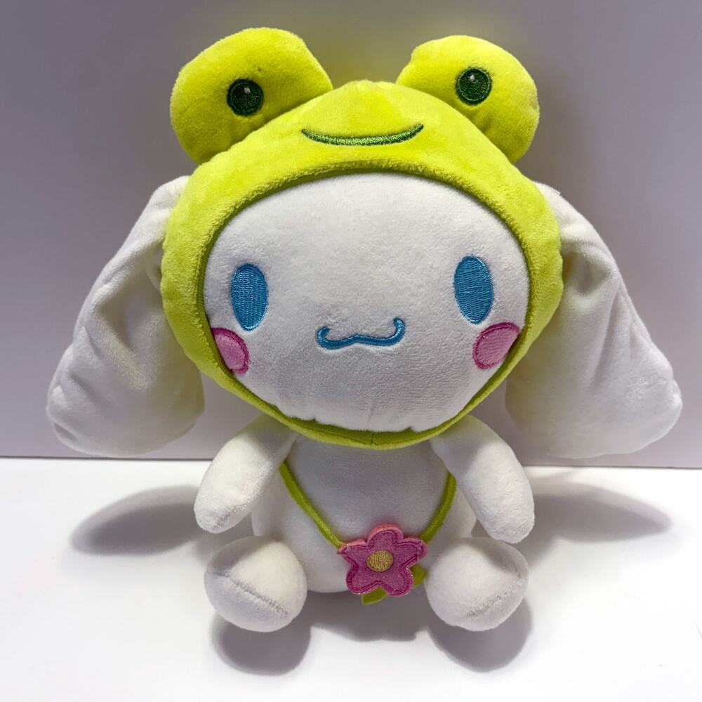 Sanrio Cinnamoroll Frog Plush NWT Hello Kitty & Friends Easter 9" Stuffed Toy